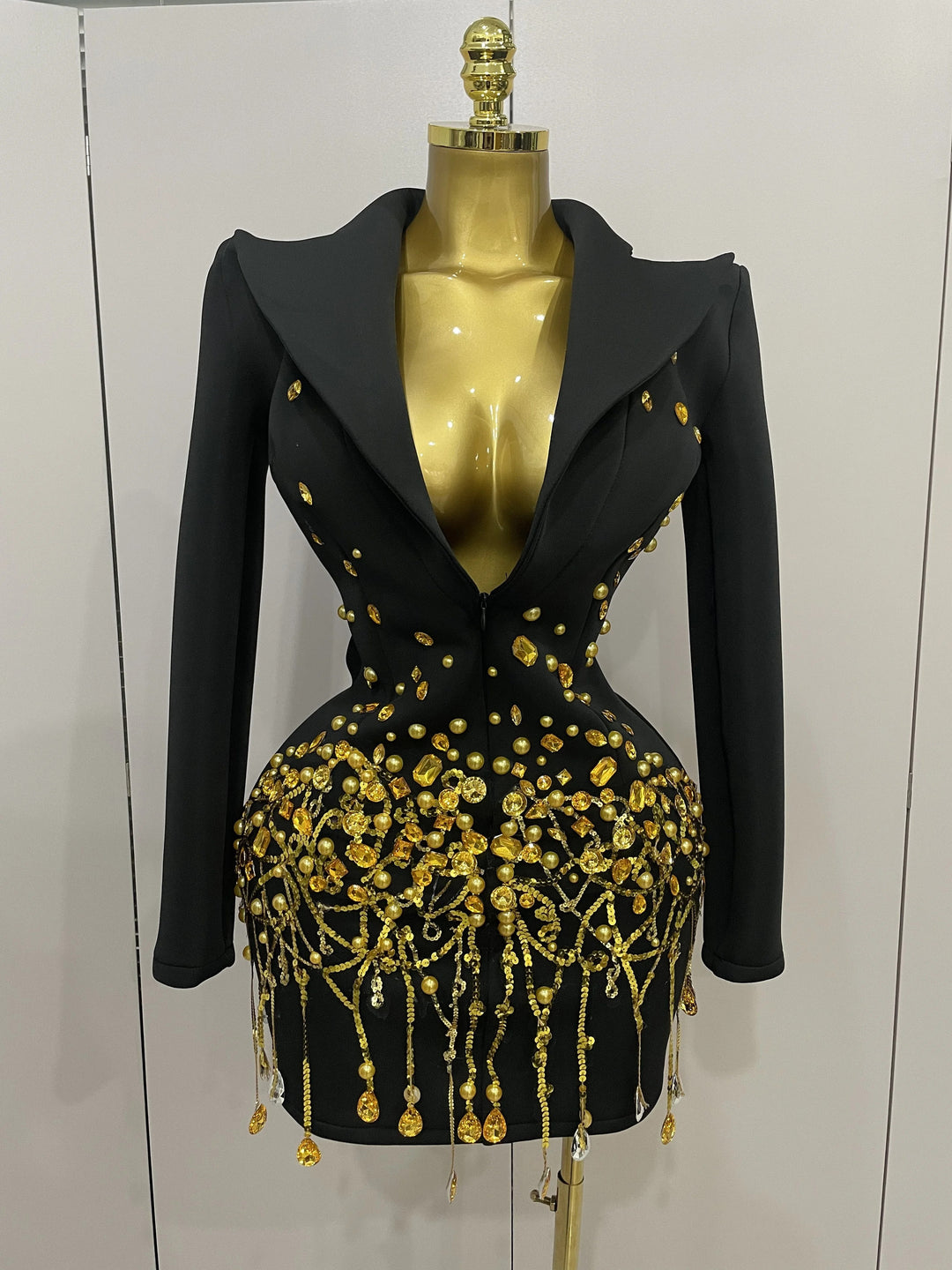 Gocciolina Crystal-Drip Blazer Dress