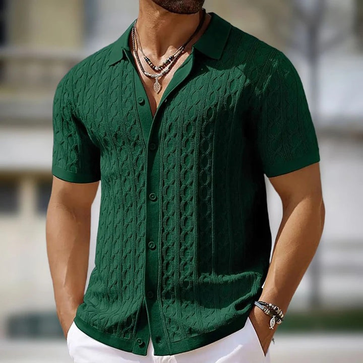 Portofino Cable Knit Polo