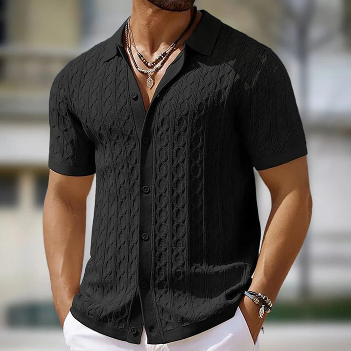 Portofino Cable Knit Polo