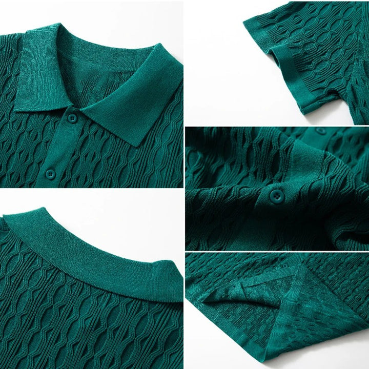 Portofino Cable Knit Polo