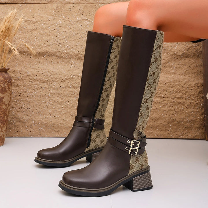 Monarch Buckle Riding Boots