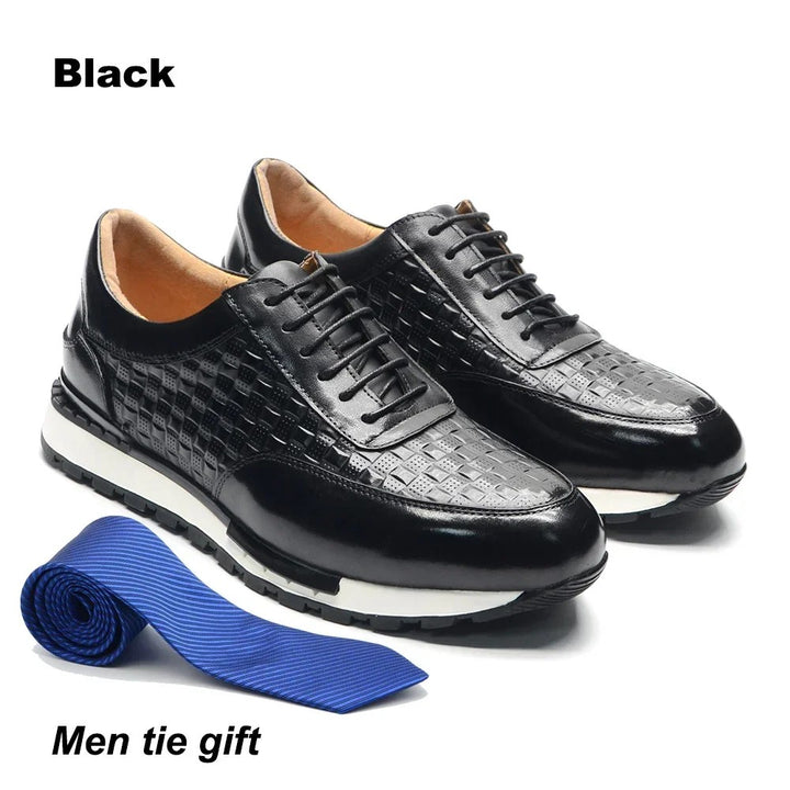 Verona Woven Leather Sneakers