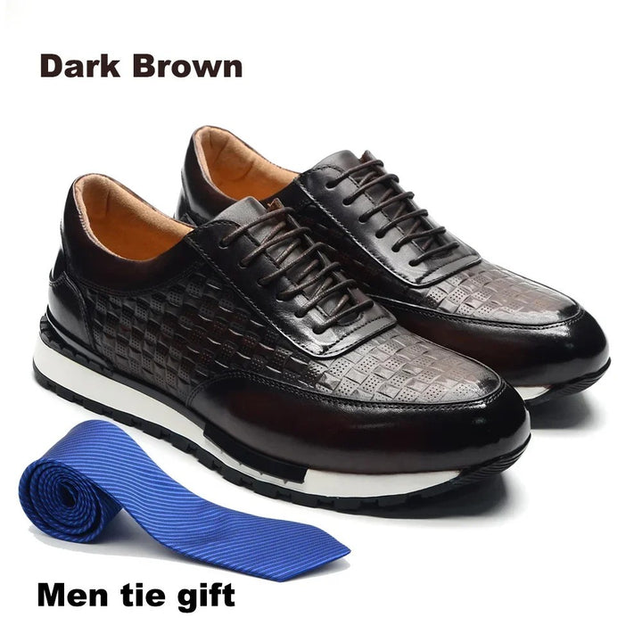 Verona Woven Leather Sneakers