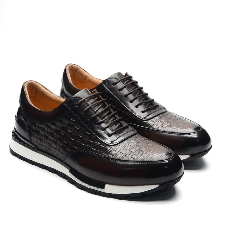 Verona Woven Leather Sneakers