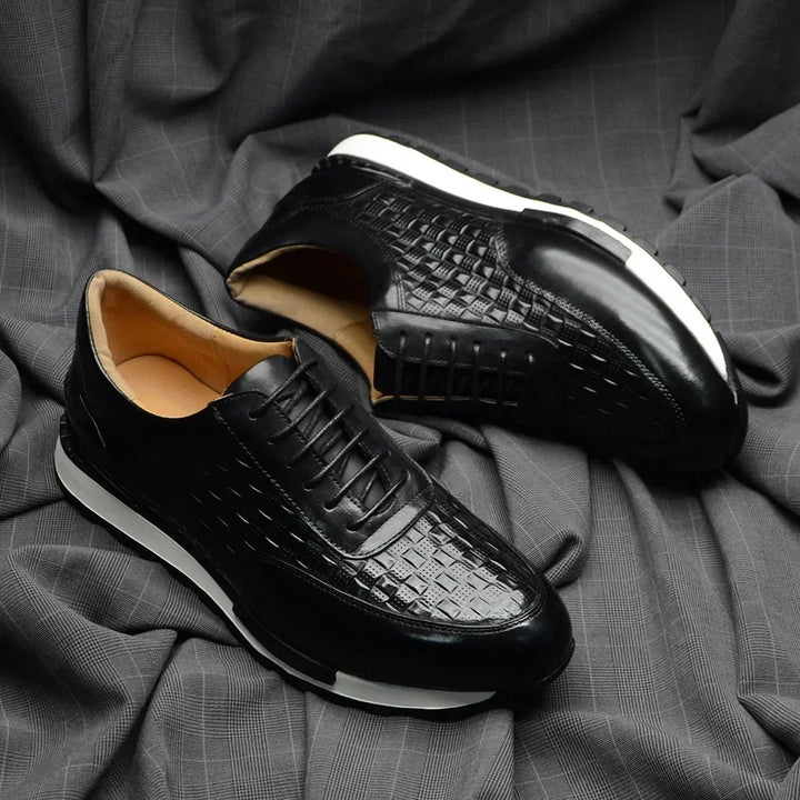 Verona Woven Leather Sneakers