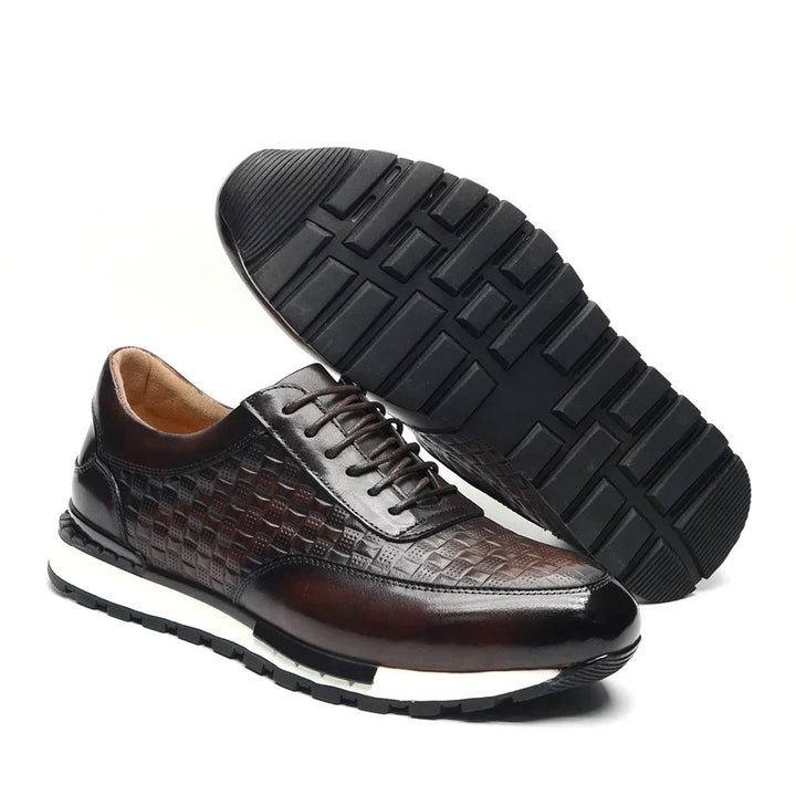 Verona Woven Leather Sneakers