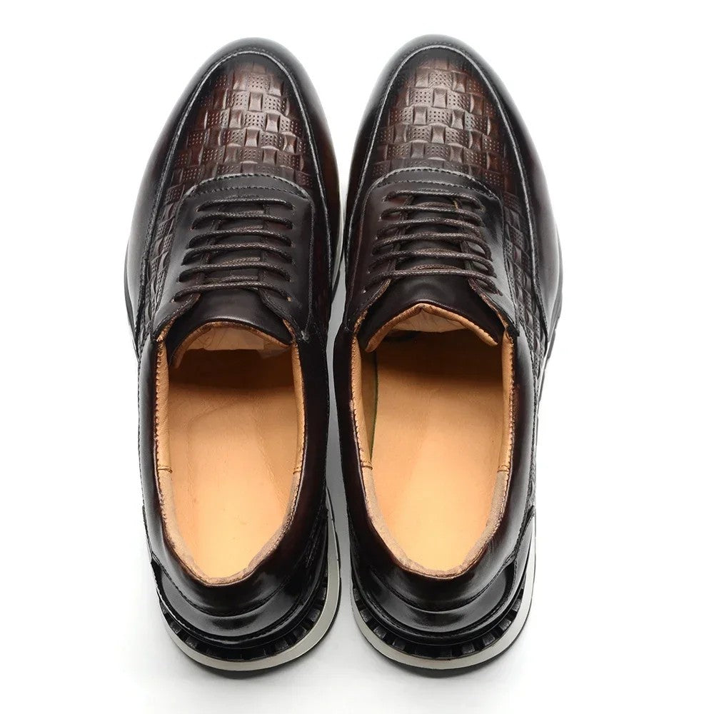 Verona Woven Leather Sneakers