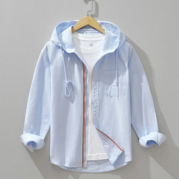 Drawcord Hooded Overshirt