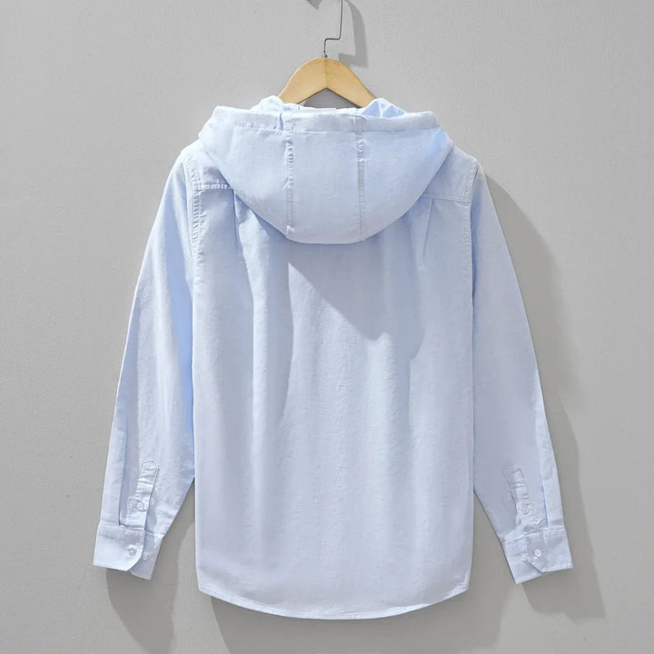 Drawcord Hooded Overshirt
