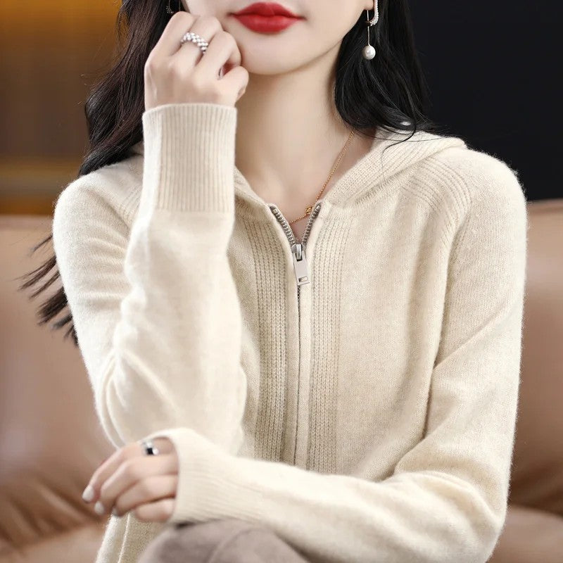 Linden Hooded Zip Cardigan