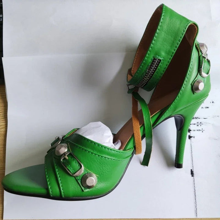 Borghetta Studded Leather Sandals
