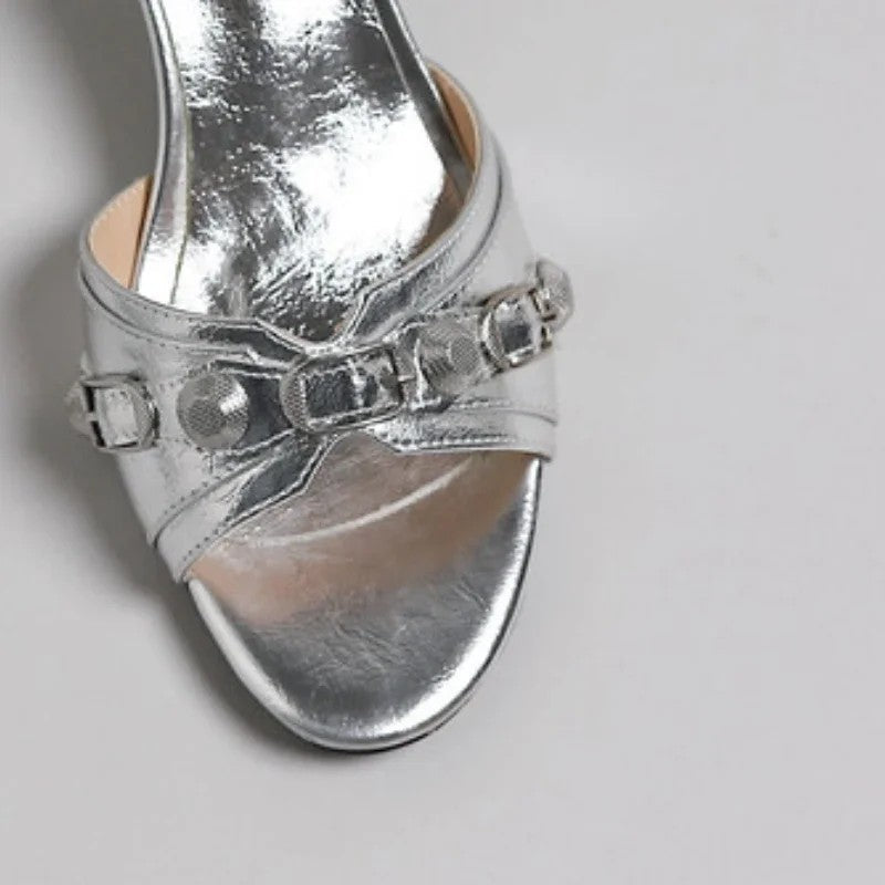 Borghetta Studded Leather Sandals