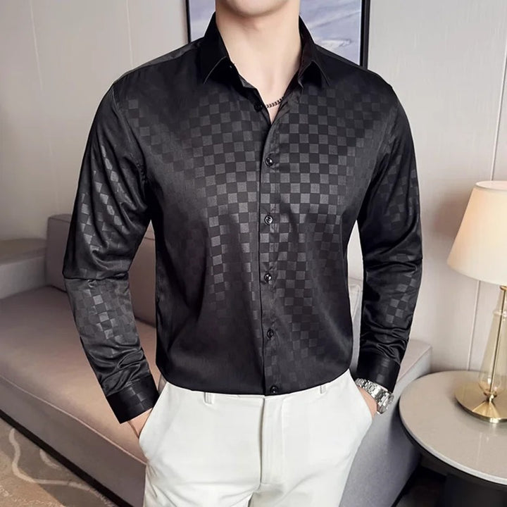 Ashford Checkerboard Dress Shirt