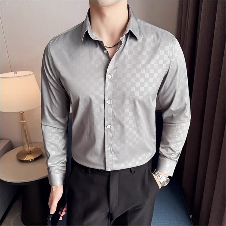 Ashford Checkerboard Dress Shirt