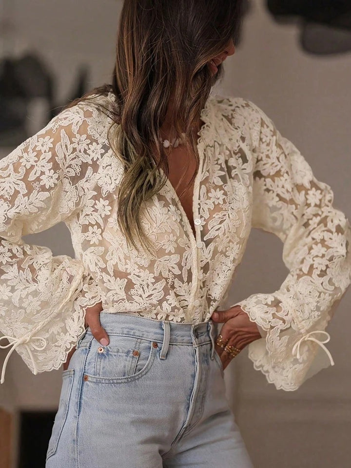 Isolde Floral Lace Blouse