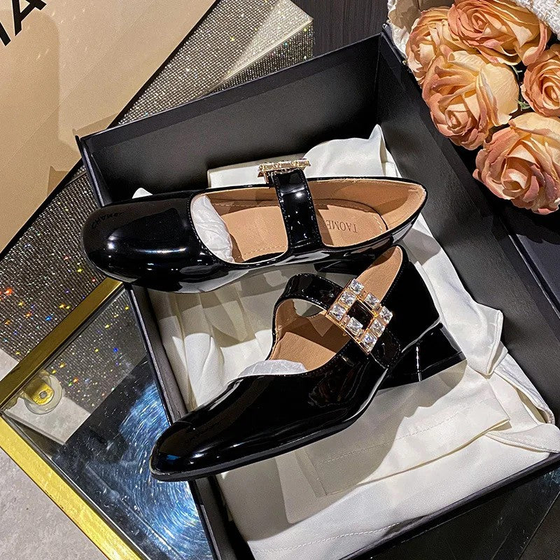 Baronessa Crystal Buckle Pumps