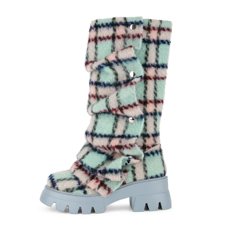 Highland Fold-Over Platform Boots