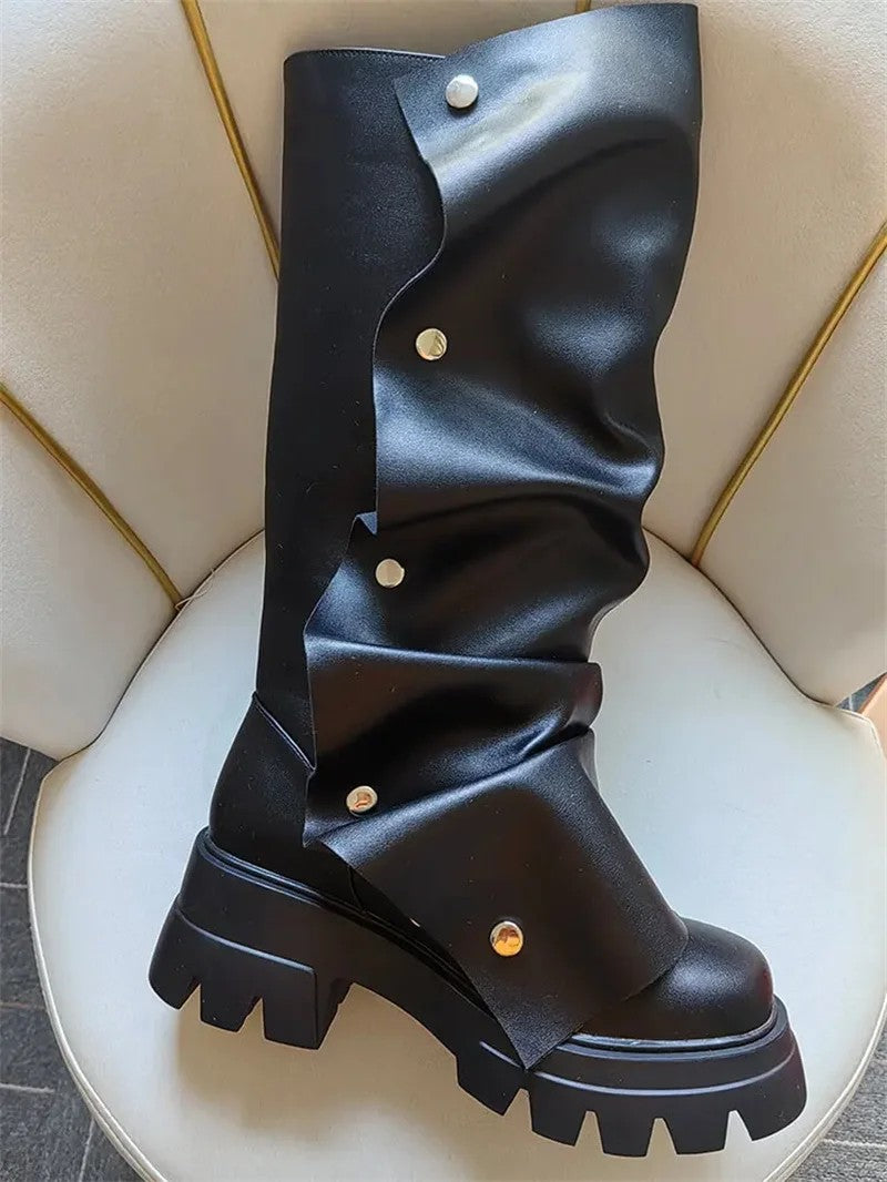 Highland Fold-Over Platform Boots