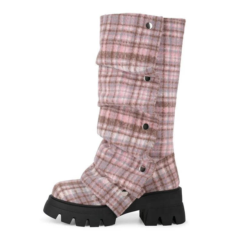 Highland Fold-Over Platform Boots