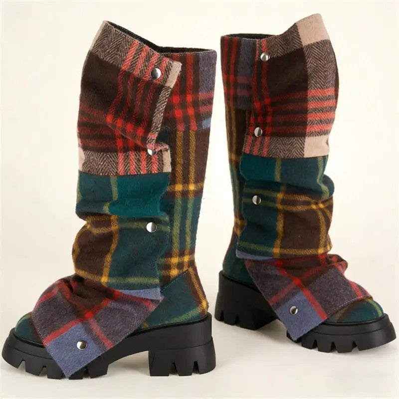 Highland Fold-Over Platform Boots