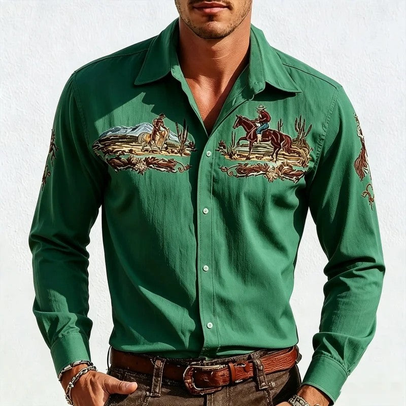 Frontier Embroidered Western Shirt