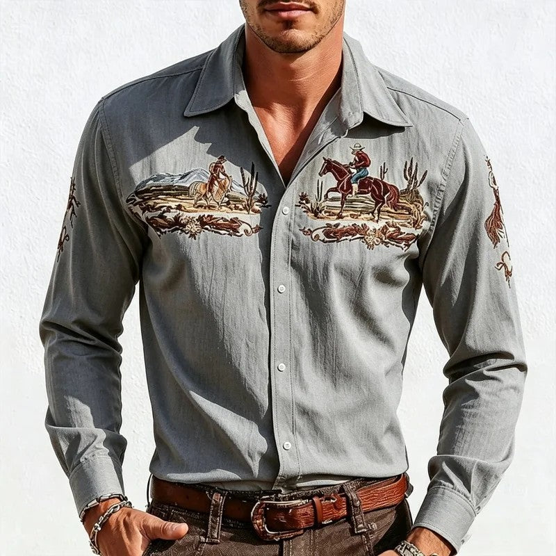 Frontier Embroidered Western Shirt