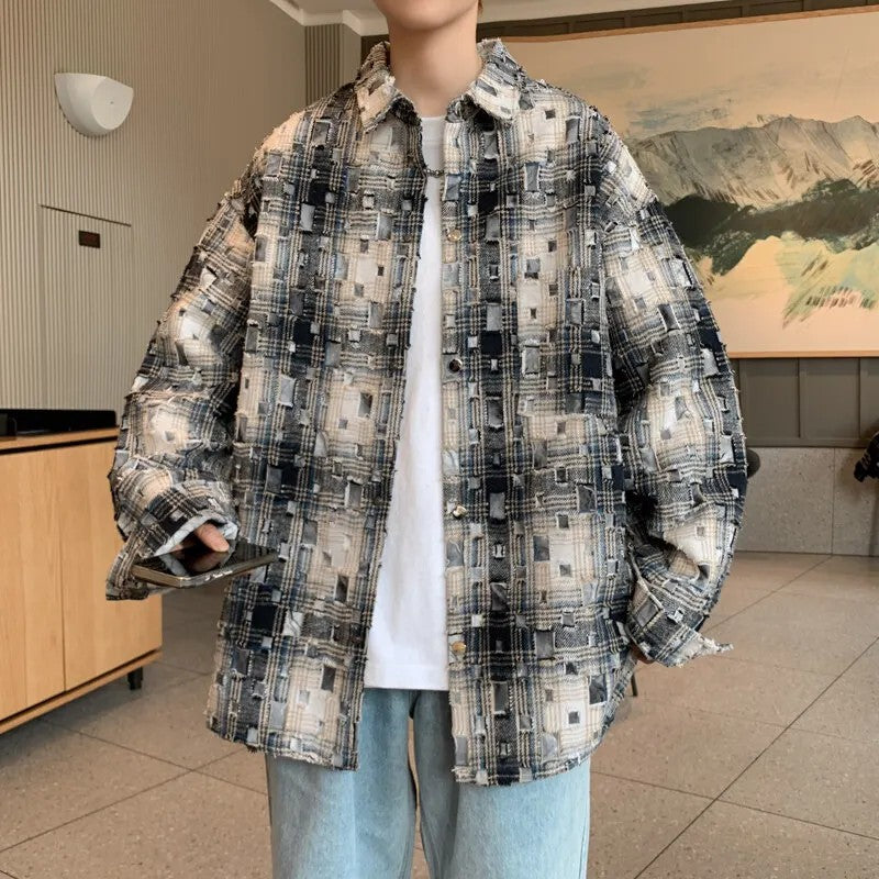 Mosaic Patchwork Plaid Shirt