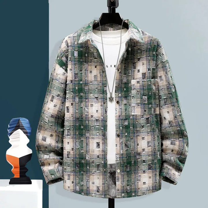 Mosaic Patchwork Plaid Shirt