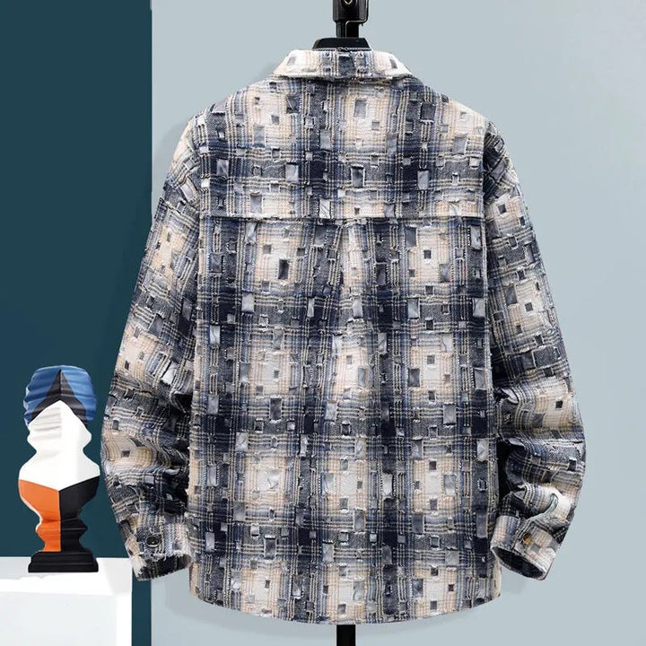 Mosaic Patchwork Plaid Shirt