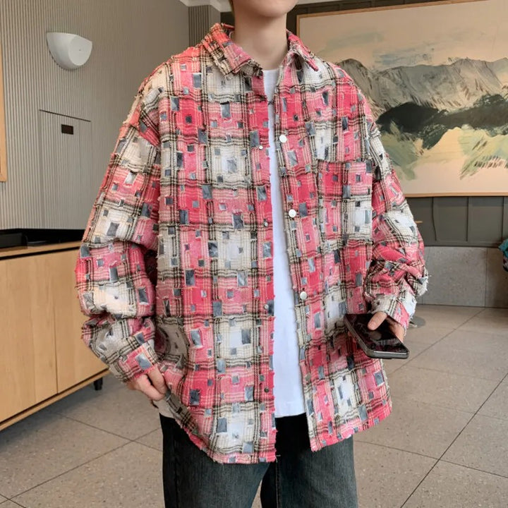 Mosaic Patchwork Plaid Shirt