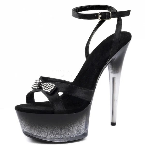 Ribalta Studded Ankle-Strap Platform Stilettos