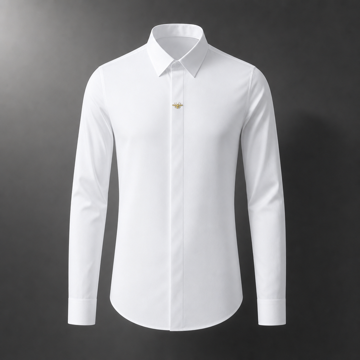 Goldcrest Embroidered Dress Shirt — 01_clean_hero_white