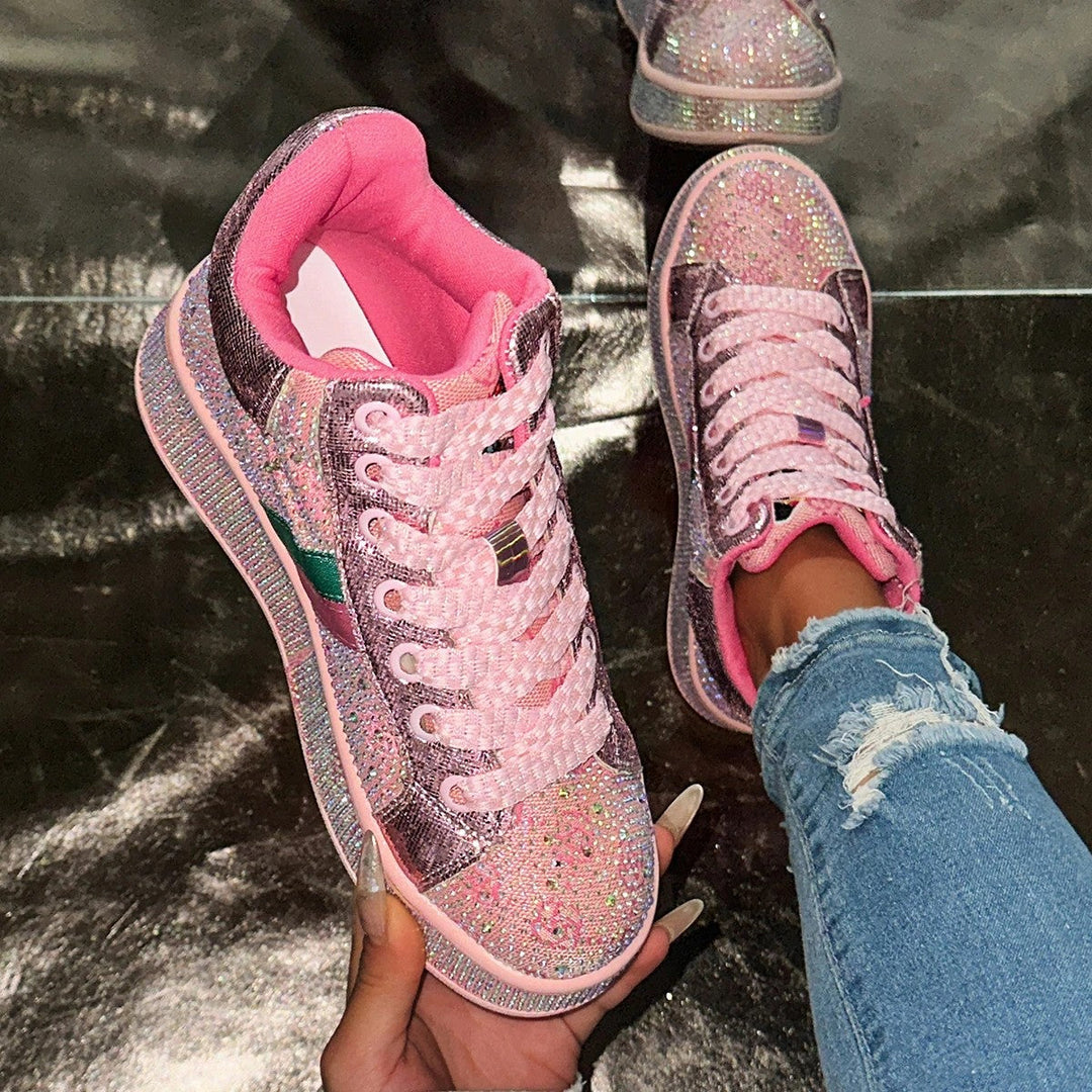 Confetti Rhinestone Sneakers