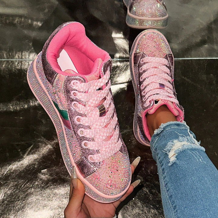 Confetti Rhinestone Sneakers
