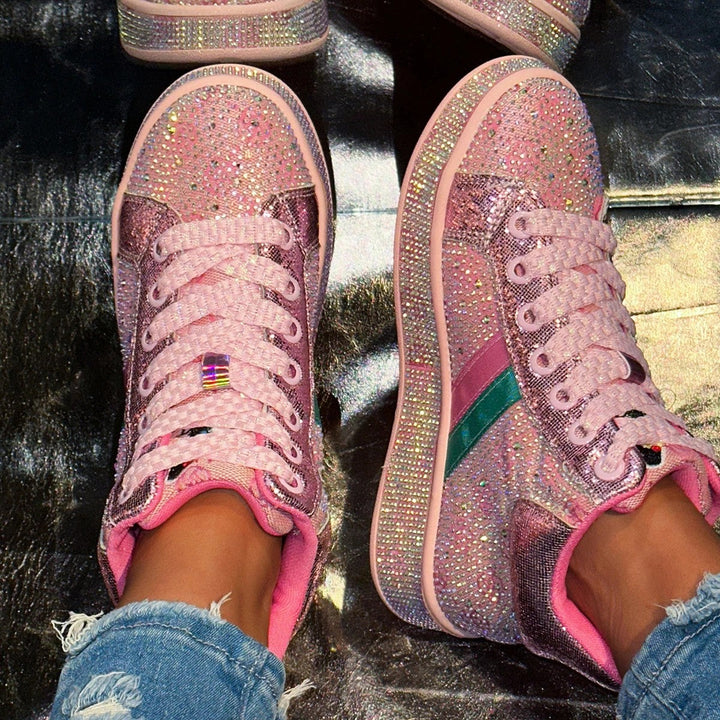 Confetti Rhinestone Sneakers