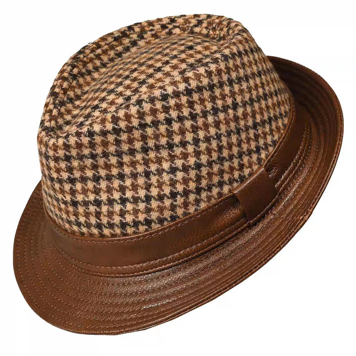 Gentry Houndstooth Fedora