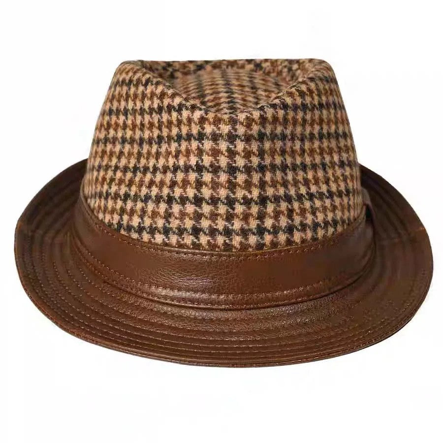 Gentry Houndstooth Fedora