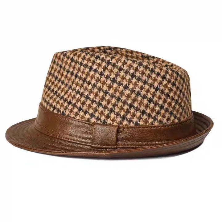 Gentry Houndstooth Fedora
