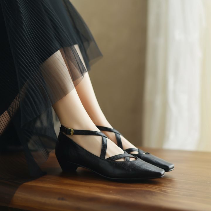 Lucera Leather Flats