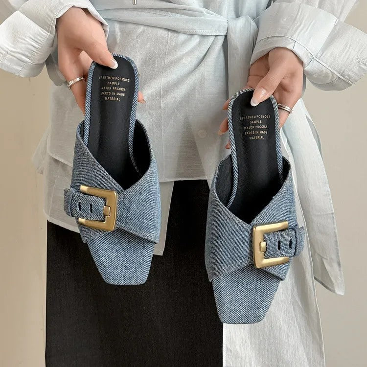 Ottavia Buckle Slides