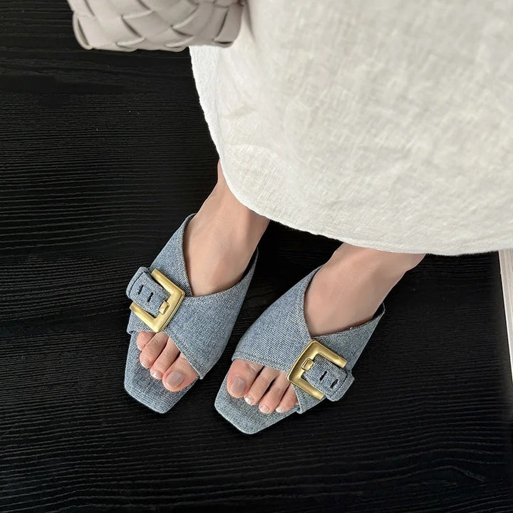 Ottavia Buckle Slides