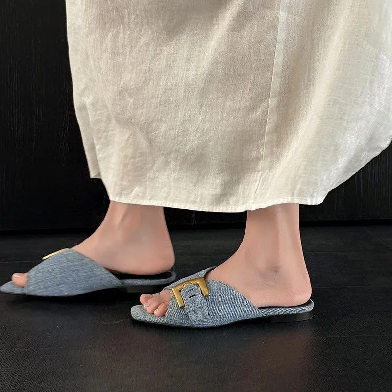 Ottavia Buckle Slides