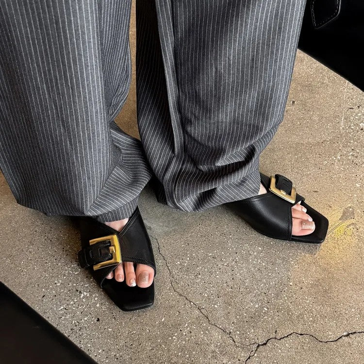 Ottavia Buckle Slides