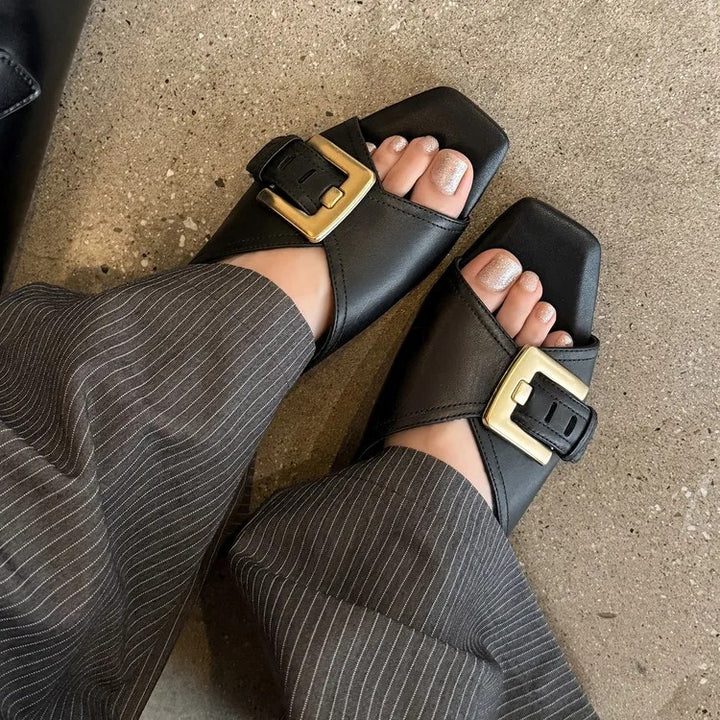 Ottavia Buckle Slides