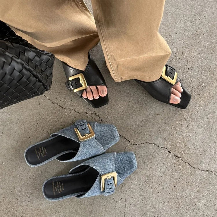 Ottavia Buckle Slides