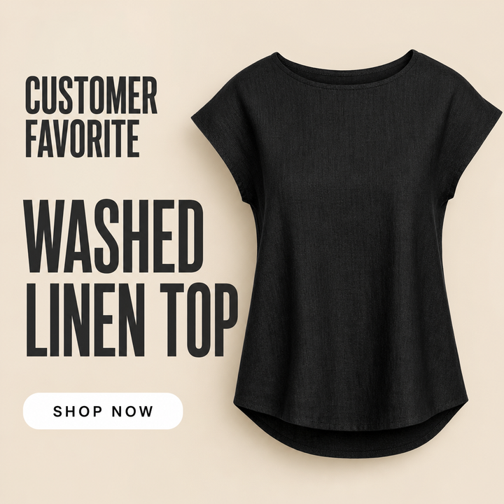 Claudette Cap Sleeve Linen Top — 07_direct_response_sale