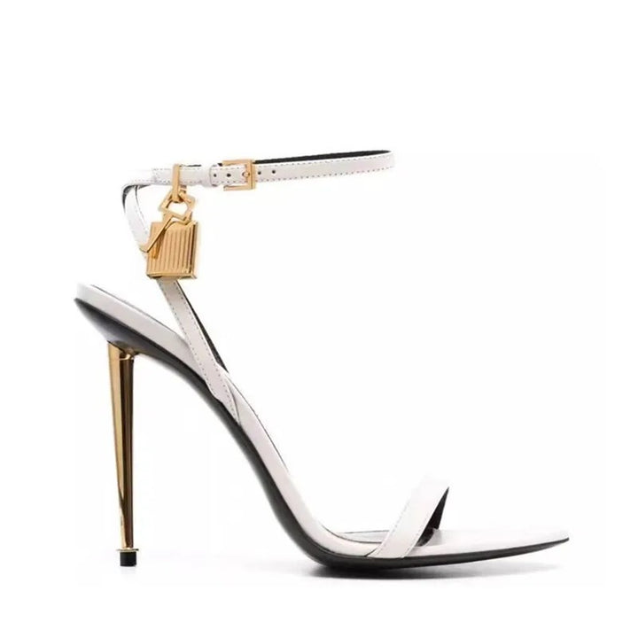 Padlock Stiletto Sandals