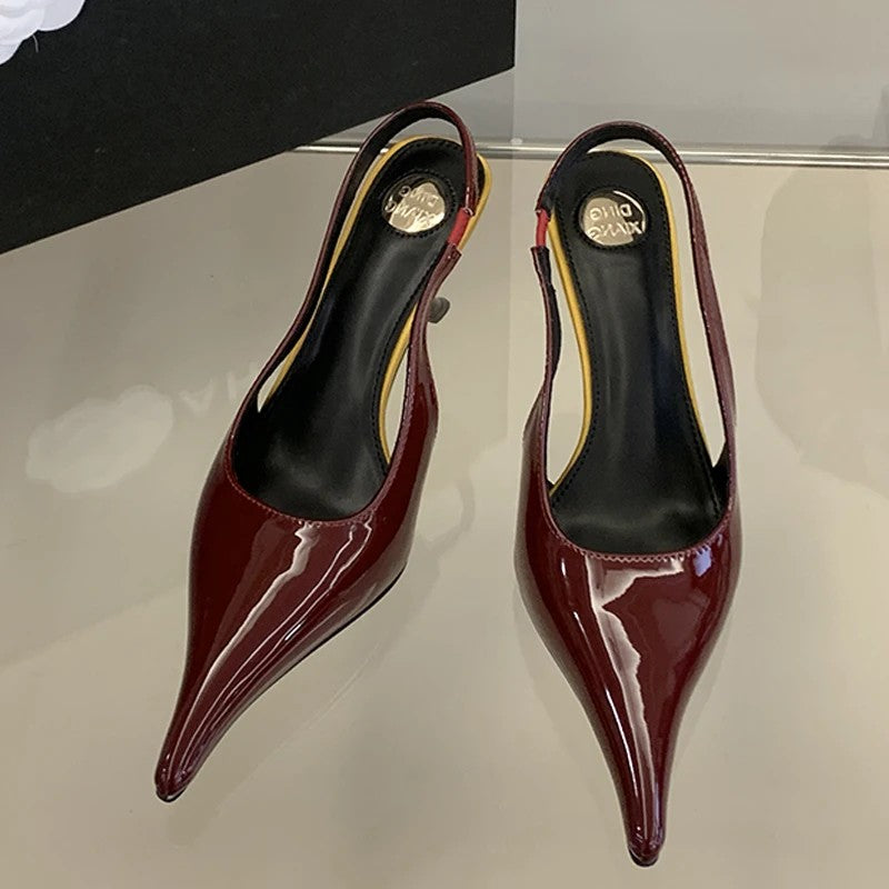Lucente Slingback Stiletto Pumps