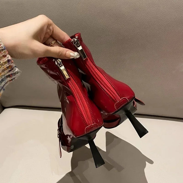 Domina Buckle Ankle Boots