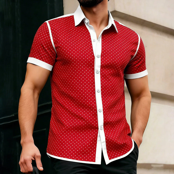 Puntino Polka Dot Contrast Shirt